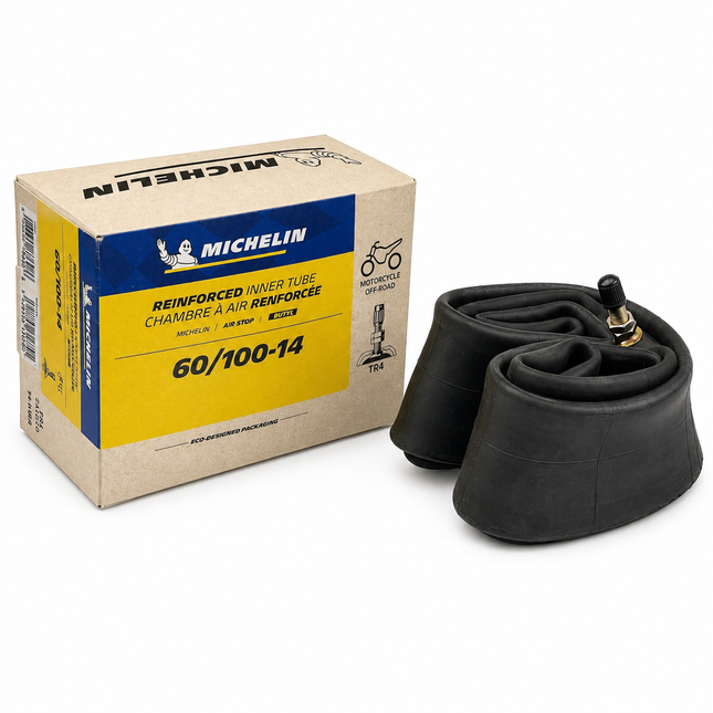 14 Heavy Duty 2mm Inner Tube 60/100-14 TR4 Valve Michelin 931670 931670