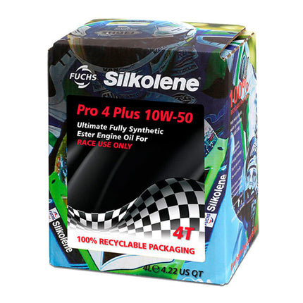 4L PRO-4+ 10/50wt Silkolene Cube, Race 602013729