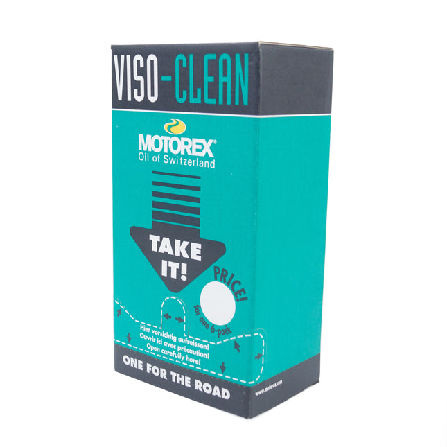 PK/12 Visor Clean 72 Wipes. 12 Pack Of 6 Wipes, Motorex 7300640