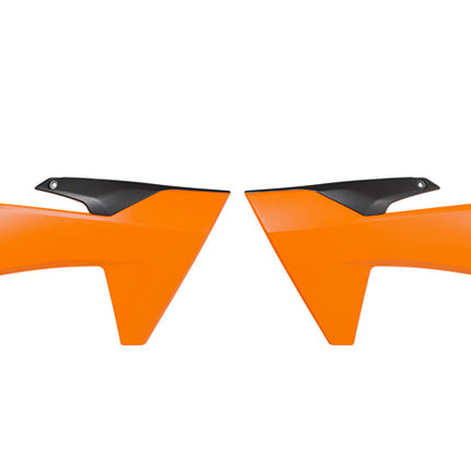 Radiator Scoops 2024-2025 KTM Sx 65, Orange/black Rtech R-CVKTMARNR2465