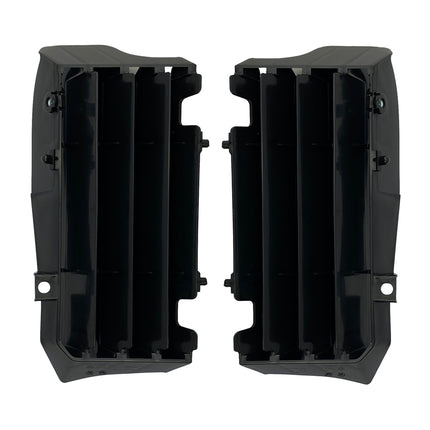 Louvers Radiator Oversize Black, Kawasaki Rtech R-GRKXFNR0024