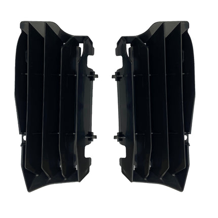 Louvers Radiator Oversize Black, Kawasaki Rtech R-GRKXFNR0024