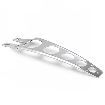 Front Fender Stay Brace Silver Alloy