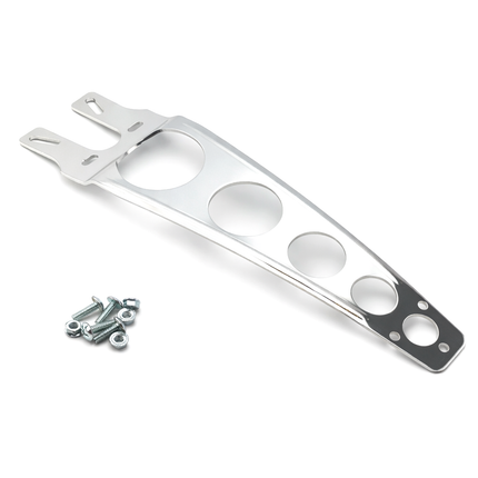Front Fender Stay Brace Silver Alloy