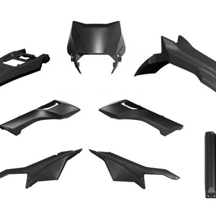 Plastic Kit 6PCS Surron Ultra Bee 23-24, Black, Rtech R-KITSUR-NR0-624