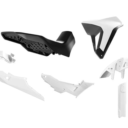 Plastic Kit With Seat Transalp 750 R-tech White Black R-KITALP-BN0-024