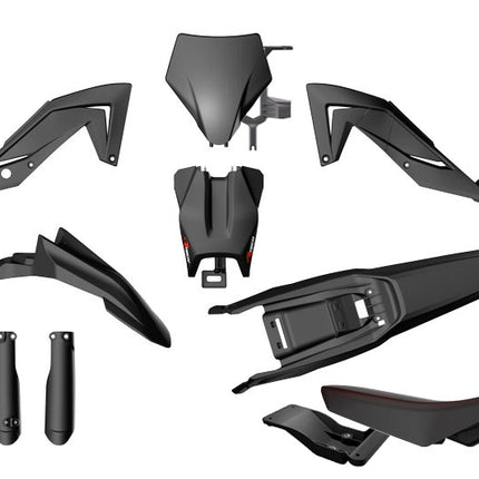 Plastic Kit 6PC Talaria Sting 4000 5500 MX4 MX5 2023-2026 R-tech Black R-KITTAL-NR0-624