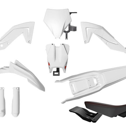 Plastic Kit 6PC Talaria Sting 4000 5500 MX4 MX5 2023-2026 R-tech White R-KITTAL-BN0-624