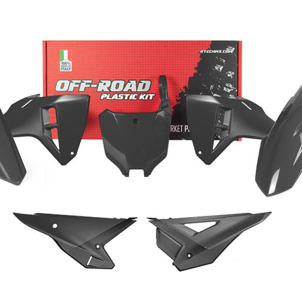 Plastic Kit 5PCS Honda CRF 250/450 2025-26, R-tech R-KITCRF-NR0-625 Black