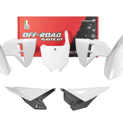 Plastic Kit 5PCS Honda CRF 250/450 2025, R-tech R-KITCRF-BN0-625 White Black