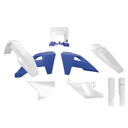 Plastic Kit 8PCS Husqvarna Te/fe 2025 Heritage, R-tech R-KITHSQ-OEM-844, White, Heritage Blue