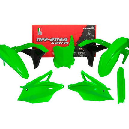 Plastic KIT/6 2017-2020 KX250F Neon Green Rtech R-KITKXF-VF0-519