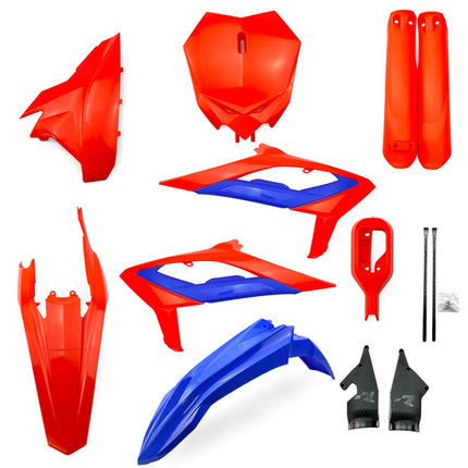 Plastic KIT/6 2024-25 Beta Rx 300-450 Beta Blue/red, Rtech R-KITBET-RS0-626