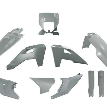 Plastic KIT/7 2026 Husqvarna Te/fe OEM Pro Grey, Rtech R-KITHSQ-GR1-826