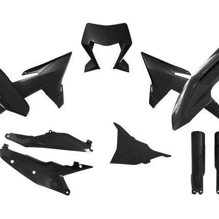 Plastic KIT/7 2026 KTM Exc, Exc-f, Black, Rtech R-KITKTM-NR0-706