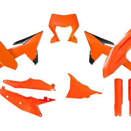 Plastic KIT/7 2026 KTM Exc, Exc-f, Neon Orange/black, Rtech R-KITKTM-AN0-706