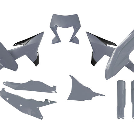Plastic KIT/7 2026 KTM Exc, Exc-f, Quantum Grey/black, Rtech R-KITKTM-GR0-706