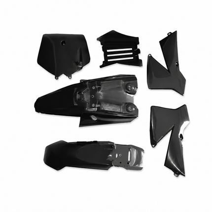 Plastic Kit 06-10 KTM Adventure Sx Senior Mini Junior Pro Lc 50 Black Without Tank Seat