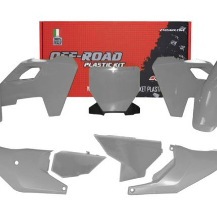 Plastic KIT/6 2023-24 Tc/tx/fc/fx Quantum Grey, Rtech R-KITHSQ-GR0-523