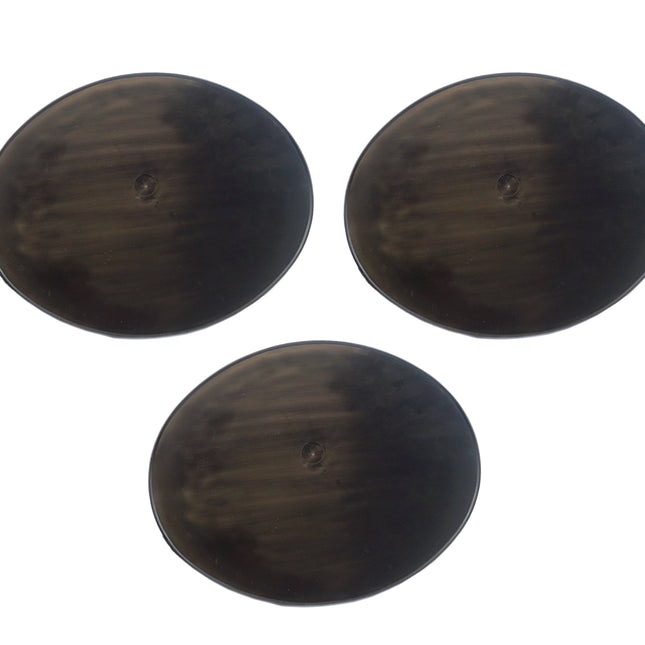 Cemoto Oval Plate Black PACK-3, C.205202, FM205202