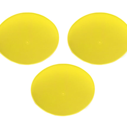 Cemoto Oval Plate Yellow PACK-3, C.2052, FM2052 Yellow