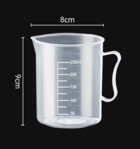 Measuring Jug 250ml Graduated Translucent Plastic