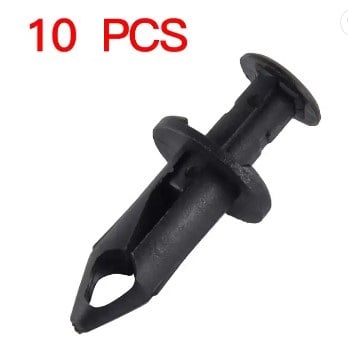 PACK-10 PLASTIC CENTER PUSH FENDER CLIPS RIVETS 8mm x 20mm x 15mm Polaris 7661855 90653-HC4-900
