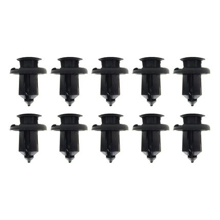 (pack Of 10) M10 Plastic Center Push Fender Clips Rivets, 10mm x 15mm x 20mm