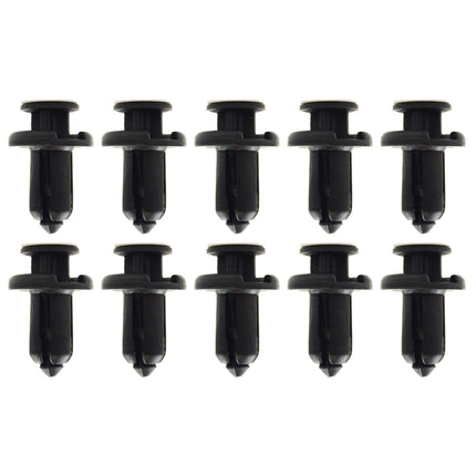 (pack Of 10) M10 Plastic Center Push Fender Clips Rivets, 10mm x 20mm x 20mm