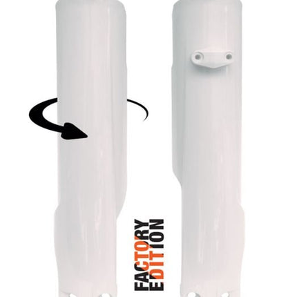 Factory Full Wrap Fork Guards 2023/2024 KTM Sx/sx-f, Husky Fc/tc, White, Rtech R-PSKTMBN0093