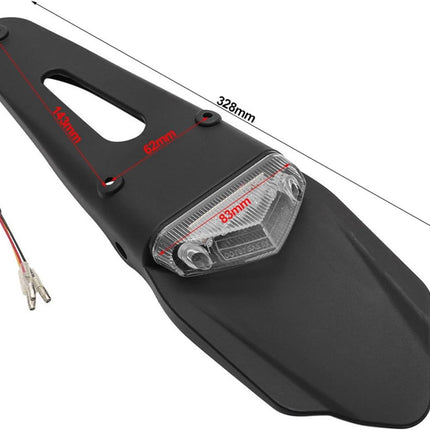 Fender Add On LED Light Clear With Number Plate Holder MX-04224-1