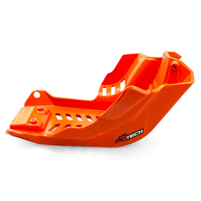 Plastic Skid Plate Orange, KTM 250/350/450 Sx-f 2023-24, Rtech R-PMKTMAR4523, Plastic Engine Cover