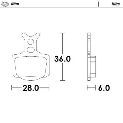 Brake Pads Sintered Nitro, Moto-master 82821