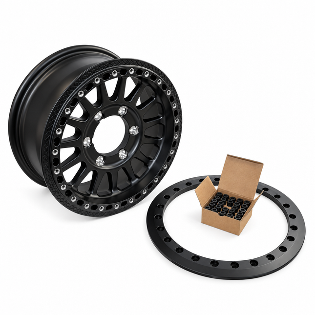 15x7 Uhd Forged Beadlock Wheels, 6/139.7 (6x139.7) Can Am Maverick R UTV Sxs Motorsport