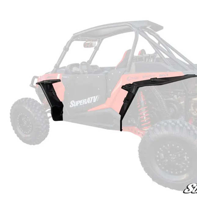 Polaris Xp TURBO/1000 HD Wheel Arch Fender Flares Mud Guards, Super ATV FF-P-RZR1K-001