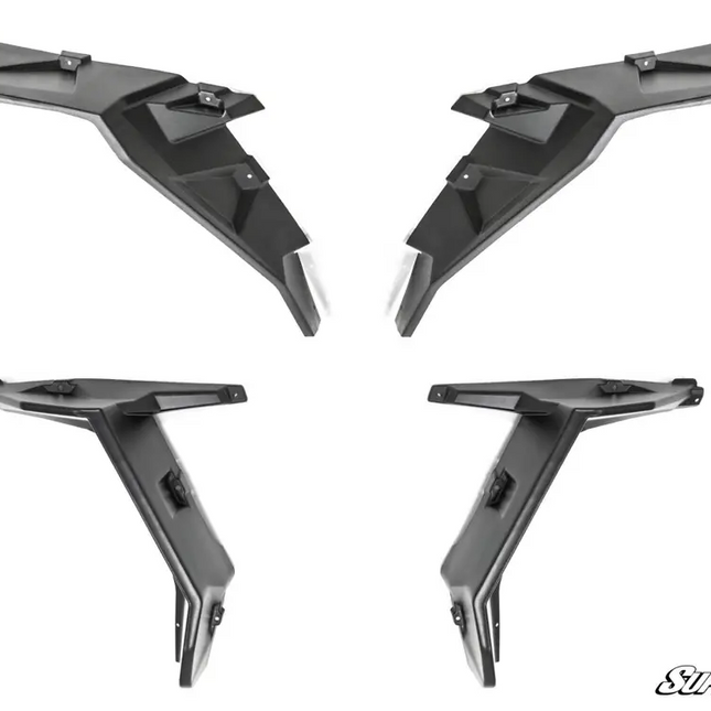 Polaris Xp TURBO/1000 HD Wheel Arch Fender Flares Mud Guards, Super ATV FF-P-RZR1K-001