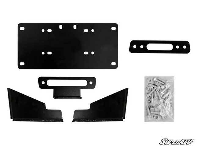 Kawasaki Mule Pro Winch Mount Plate, Superatv WM-K-MFXT-00