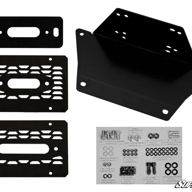 Polaris Ranger Xp 570/900/1000 Winch Mount Plate, Superatv WM-P-RAN900-13-001-00