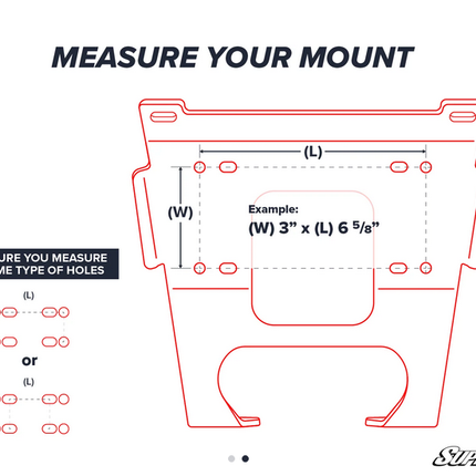 Canam Commander Winch Mount Plate, Superatv WM-CA-COM-00