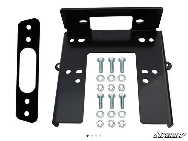 Canam Commander Winch Mount Plate, Superatv WM-CA-COM-00