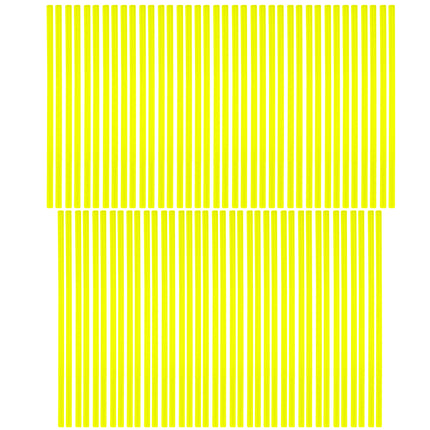 Spoke Skin Set 8.5 & 7.5 Yel, SS-101, 76 Pcs, Neon Yellow