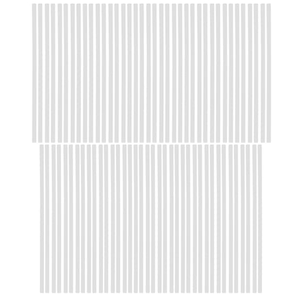 Spoke Skin Set 8.5 & 7.5 Wht, SS-101, 76 Pcs, White