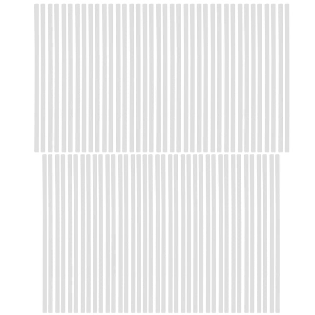 Spoke Skin Set 8.5 & 7.5 Wht, SS-101, 76 Pcs, White