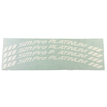Replacement Sm Pro Platinum Sticker Set, White