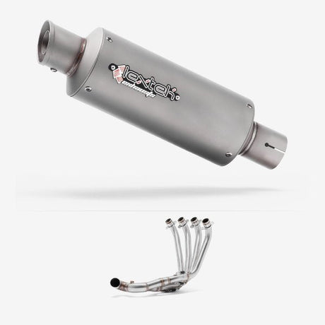 Lextek GP1 Matt S/Steel GP Stubby Exhaust System 240mm Low Level