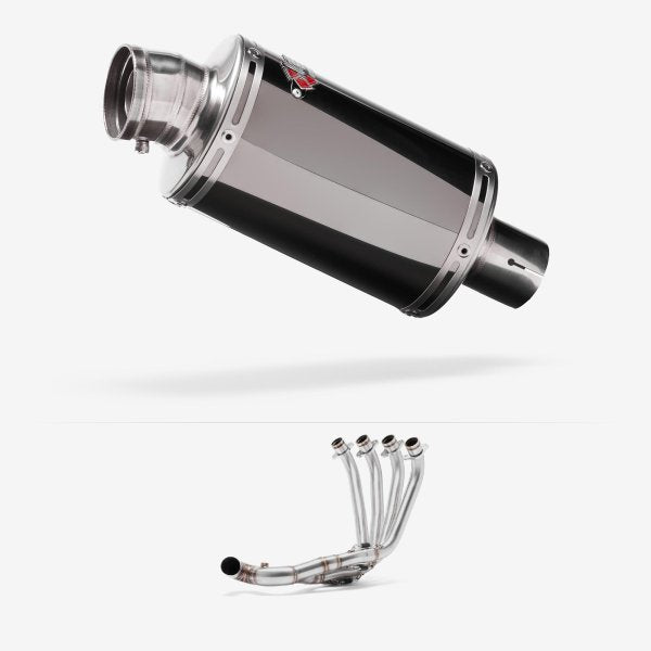 Lextek OP15 Dark Tint Stainless Exhaust System 200mm Low Level