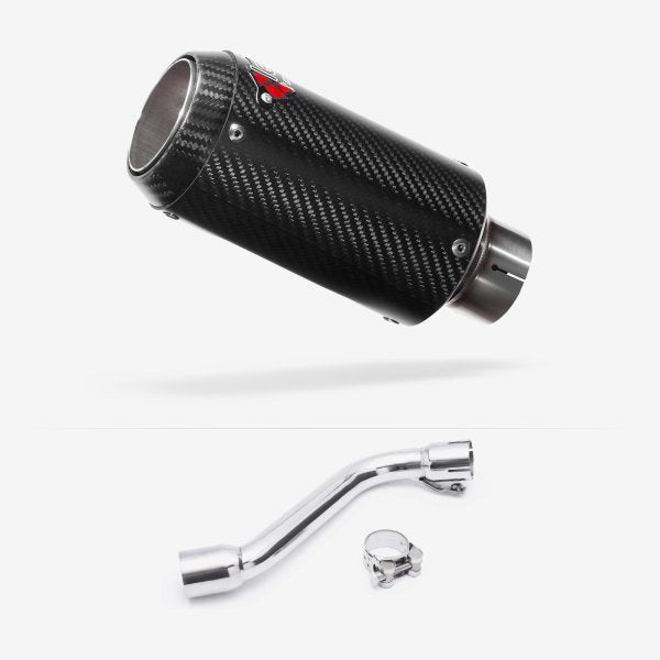 Lextek CP8C Full Carbon Exhaust 150mm with Link Pipe for Honda CRF 250L & Rally (17-20)