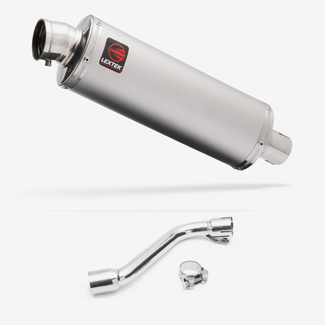 Lextek Matt Stainless Steel OP1 350mm Exhaust with 51mm Link Pipe for Honda CRF 250 Rally (17-20)