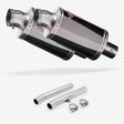 Lextek OP15 Dark Tint Stainless Exhaust 200mm with Link Pipes for Honda CBR1100XX Blackbird (96-07)