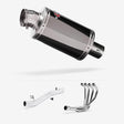 Lextek OP15 Dark Tint Stainless Exhaust System 200mm for Suzuki GSF 1200 Bandit (95-06)